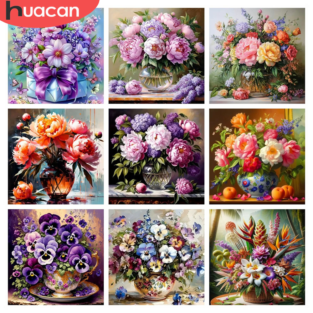 Resin Art For Rose - HUACAN-mosaico de diamantes 5D, pintura de