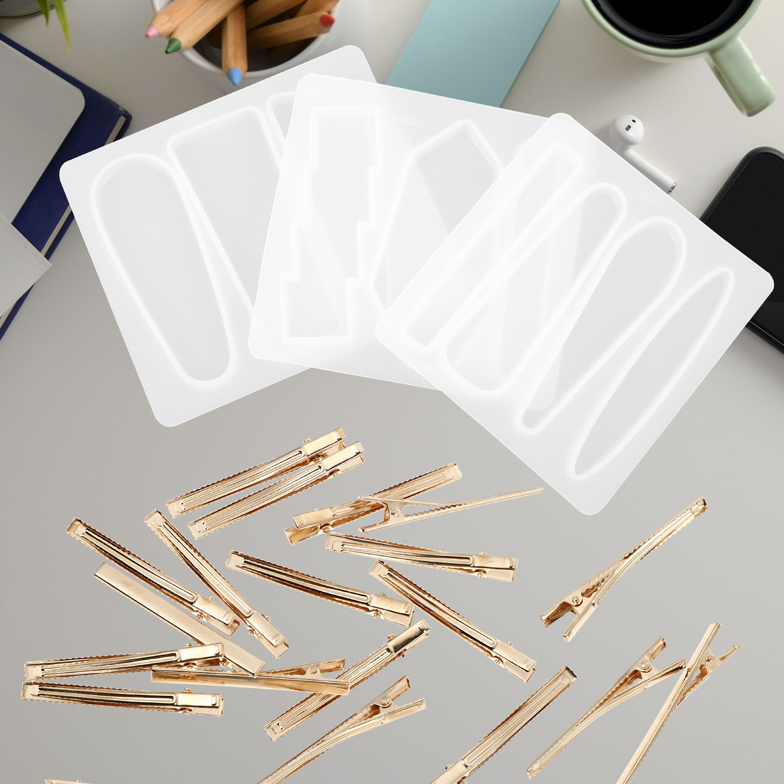 Resin Art Accessories - 1 Juego de Moldes de Silicona