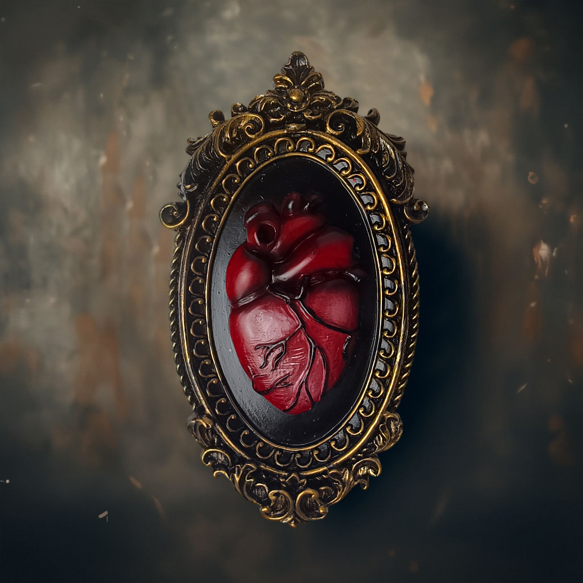 Background Resin Art - Decoración de Pared con Corazón de