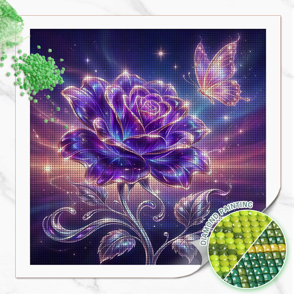 Resin Art For Rose - Pintura de Diamantes Huacan, Cuadro Completo