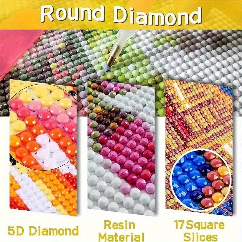 Arte de diamantes plano 2D par - Resin Art Meaning reseña y precio