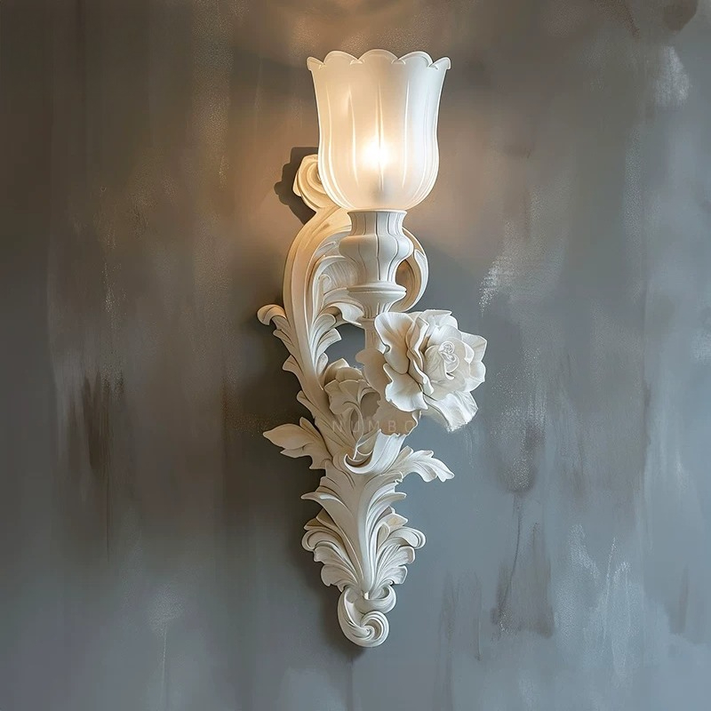 Lámpara de pared francesa, ilu - Background Resin Art reseña y precio