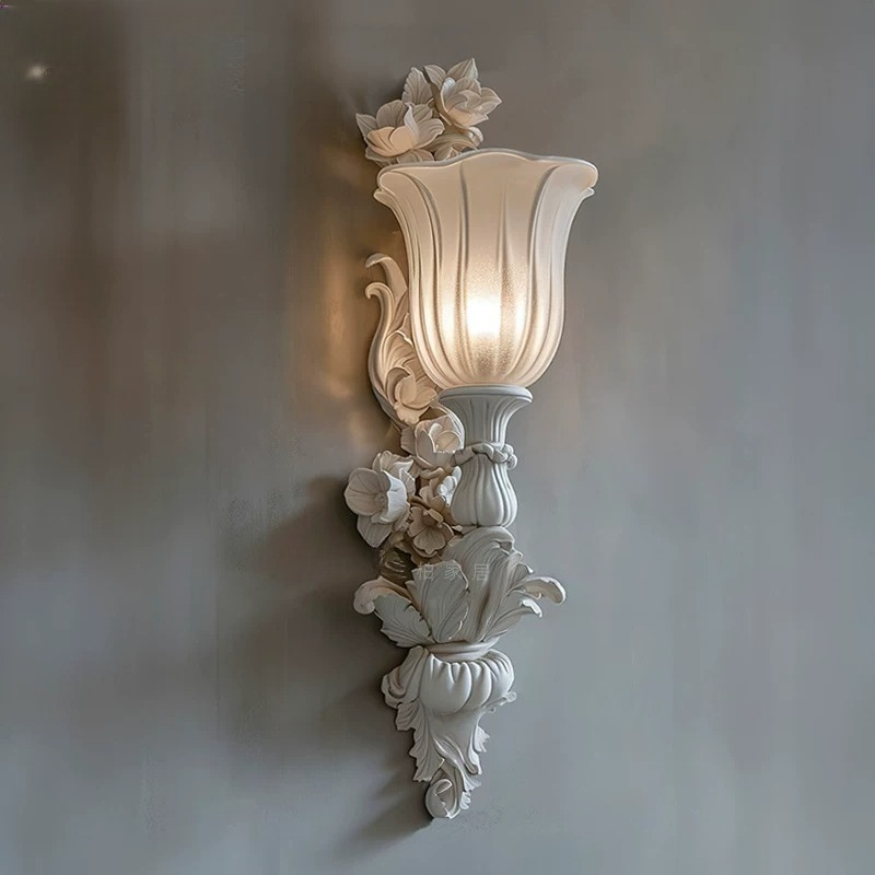 Lámpara de pared francesa, ilu - Background Resin Art reseña y precio