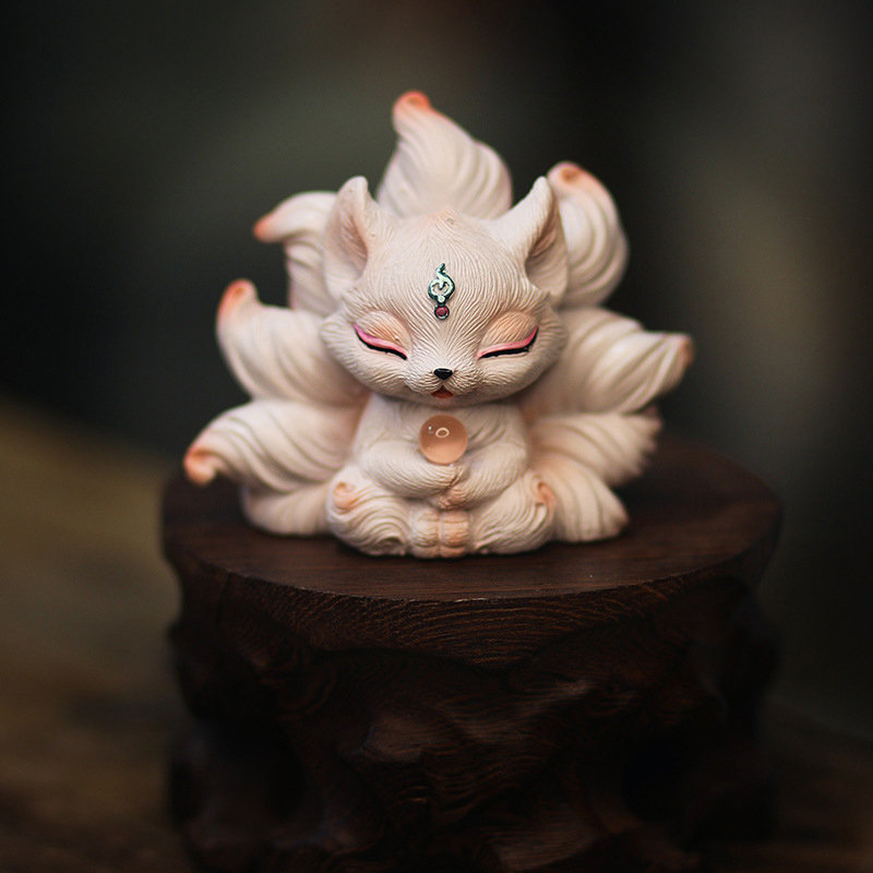 Estatua en miniatura de zorro  - Resin Art Aesthetic reseña y precio